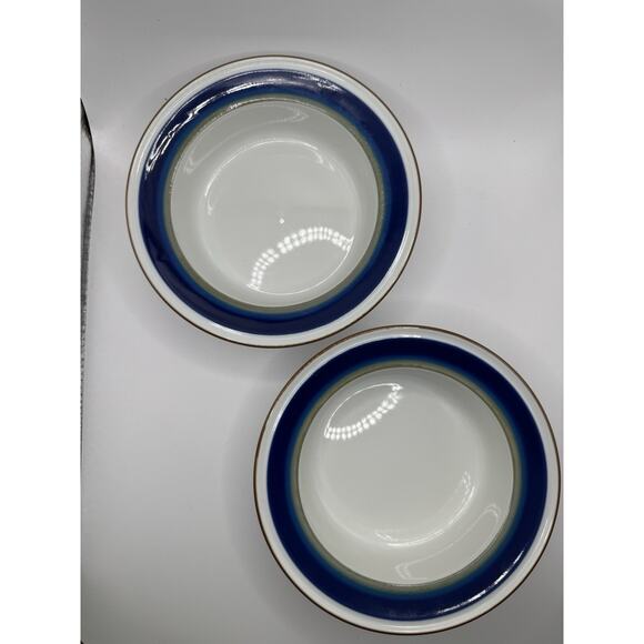 Porsgrund Norway Saga Set Of 2 Rimmed Fruit Dessert Sauce Bowls 5.7”‎ Excellent - Picture 2 of 13